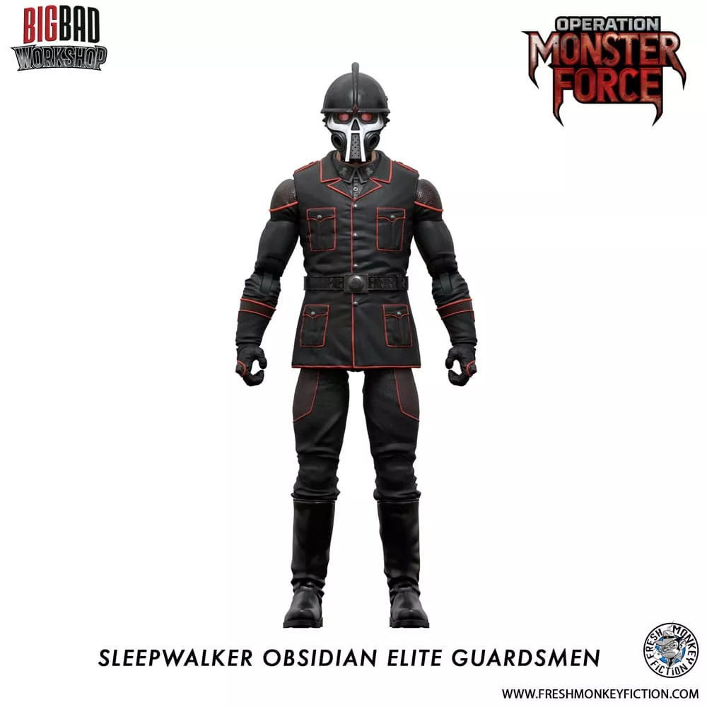 Operation: Monster Force Action Figure 1/12 Sleepwalker Obsidian Elite Guardsmen 15 cm BigBadWorkshop