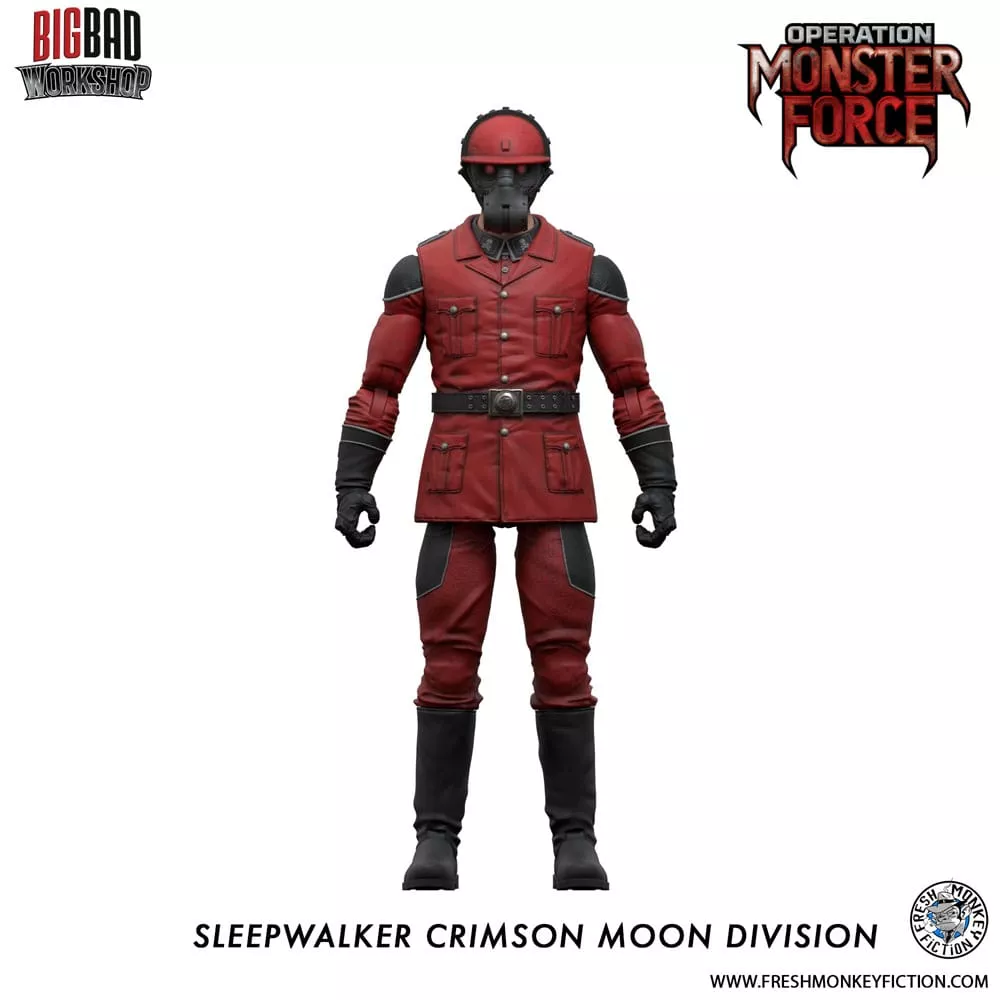 Operation: Monster Force Action Figure 1/12 Sleepwalker Crimson Moon Division 15 cm BigBadWorkshop