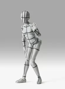 S.H.Figuarts Action Figure Body-Chan Sports Edition Wire Frame (Gray Color Ver.) 15 cm Bandai Tamashii Nations