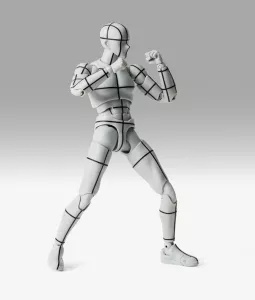 S.H.Figuarts Action Figure Body-Kun Sports Edition Wire Frame (Gray Color Ver.) 15 cm Bandai Tamashii Nations