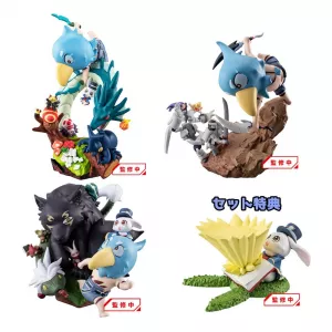 Shangri-La Frontier Petitrama EX Series Trading Figure 3-Set Shangri-La Frontier vs Monster Diorama Collection Set 11 cm (with gift) Megahouse