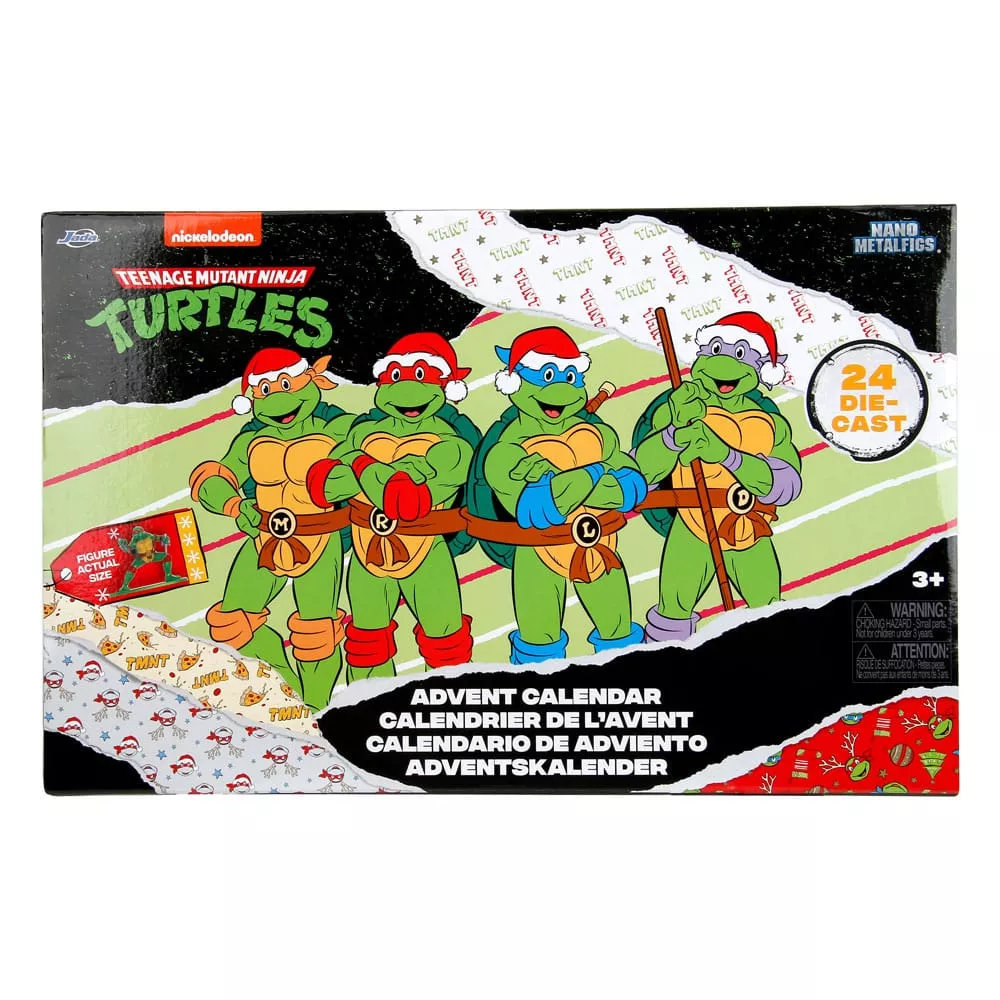 Teenage Mutant Ninja Turtles Battle Diecast Mini Figures Advent Calendar Holiday 2024 Jada Toys