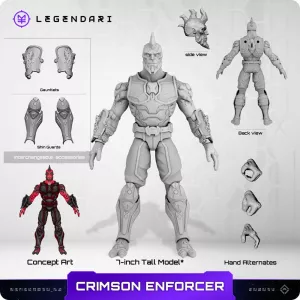 Legendari Actionfigur 1/10 Crimson Enforcer 18 cm MetaTravelers