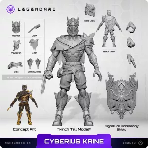 Legendari Actionfigur 1/10 Cyberius Kaine 18 cm MetaTravelers