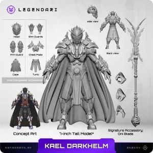 Legendari Actionfigur 1/10 Kael Darkhelm 18 cm MetaTravelers