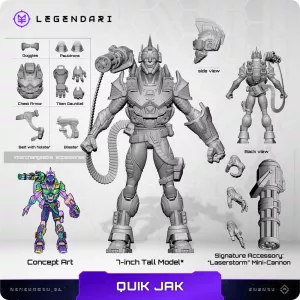 Legendari Actionfigur 1/10 Quik Jak 18 cm MetaTravelers