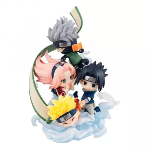 Naruto Shippuden FigUnity PVC Mini Statue Gather here, Team 7 13 cm Megahouse