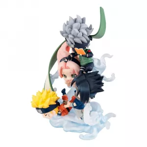 Naruto Shippuden FigUnity PVC Mini Statue Gather here, Team 7 13 cm (with gift) Megahouse