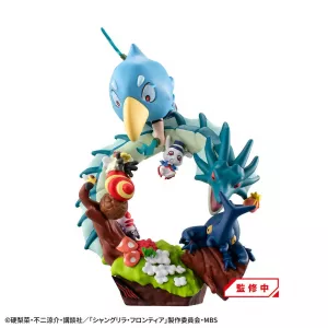 Shangri-La Frontier Petitrama EX Series Trading Figure 3-Set Shangri-La Frontier vs Monster Diorama Collection Set 11 cm (with gift) Megahouse