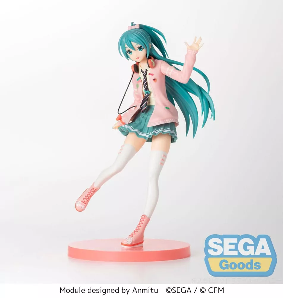 Hatsune Miku Project DIVA Arcade SPM PVC Statue Hatsune Miku Ribbon Girl 24 cm Sega