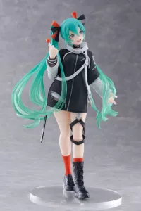 Hatsune Miku Wonderland PVC Statue Fashion Punk Ver. 18 cm Taito Prize