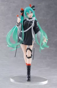 Hatsune Miku Wonderland PVC Statue Fashion Punk Ver. 18 cm Taito Prize