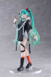 Hatsune Miku Wonderland PVC Statue Fashion Punk Ver. 18 cm Taito Prize