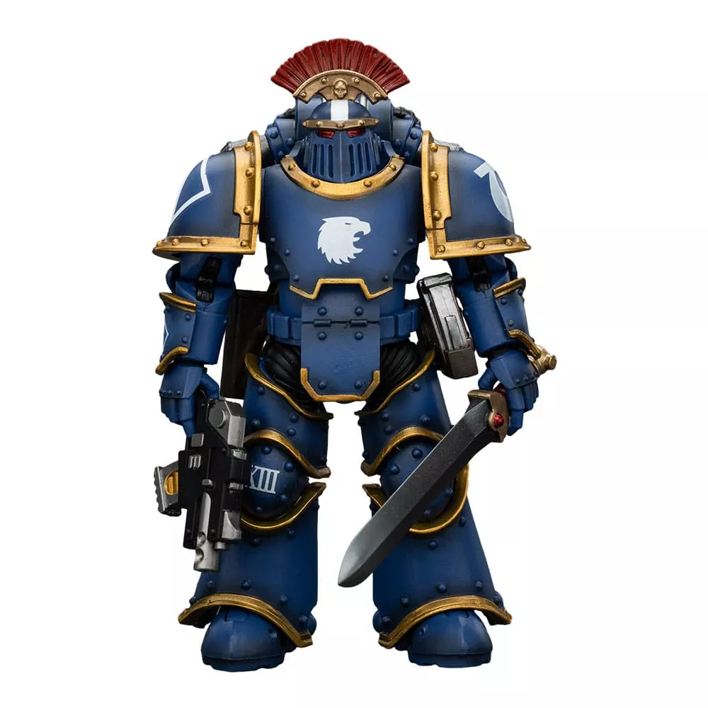 Warhammer The Horus Heresy Action Figure 1/18 Ultramarines Legion MKIII Tactical Squad Sergeant with Power Sword 20 cm Joy Toy (CN)