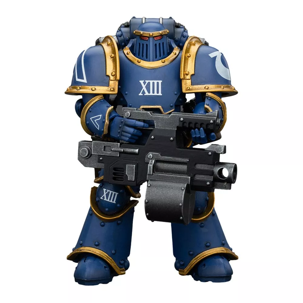 Warhammer The Horus Heresy Action Figure 1/18 Ultramarines Legion MKIII Tactical Support Squad Legionary with Heavy Bolter 20 cm Joy Toy (CN)