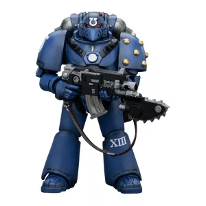 Warhammer The Horus Heresy Action Figure 1/18 Ultramarines MK VI Tactical Squad Legionary with Bolter& Chainblade 20 cm Joy Toy (CN)