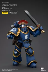 Warhammer The Horus Heresy Action Figure 1/18 Ultramarines Legion MKIII Tactical Squad Sergeant with Power Sword 20 cm Joy Toy (CN)