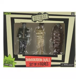 Beetlejuice Beetlejuice Figure 3-Pack Immigration Hall 1 10 cm NECA