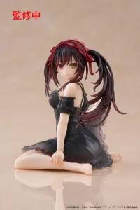 Date A Live V PVC Statue Desktop Cute Figure Kurumi Tokisaki Nightwear Ver. 13 cm