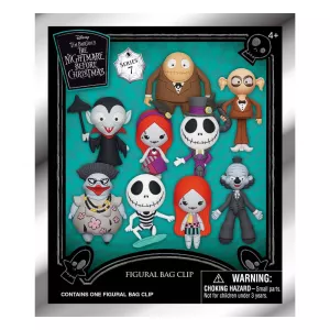 Nightmare before Christmas Charm 3D PVC Bag Clips Series 6 Display (24) Monogram Int.