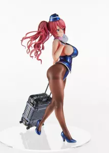 Original Character PVC Statue Tight na Oshigoto Work 3: Cabin Attendant Aya Saionji 25 cm Vertex