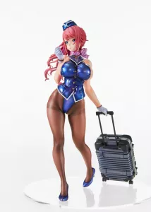 Original Character PVC Statue Tight na Oshigoto Work 3: Cabin Attendant Aya Saionji 25 cm Vertex