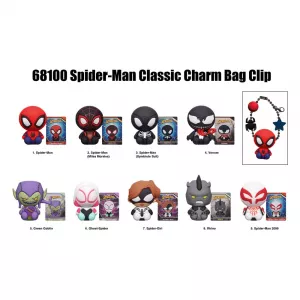 Spider-Man Charm 3D PVC Bag Clips Display (24) Monogram Int.