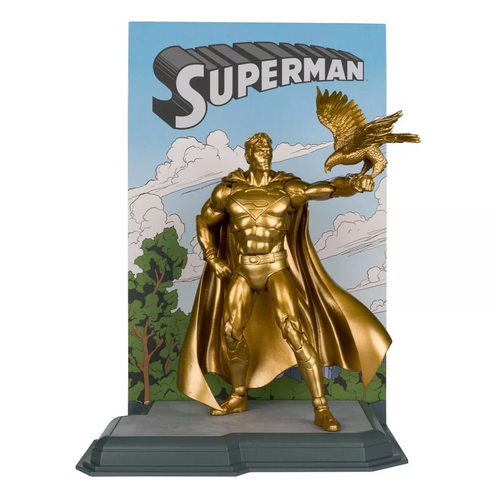 DC Multiverse Action FigureSuperman (Centennial Park Tribute Statue) Gold Label 18 cm McFarlane Toys