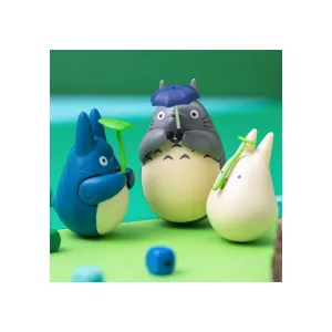 My Neighbor Totoro Round Bottomed Figurine Mid Totoro with leaf 6 cm - Damaged packaging Semic