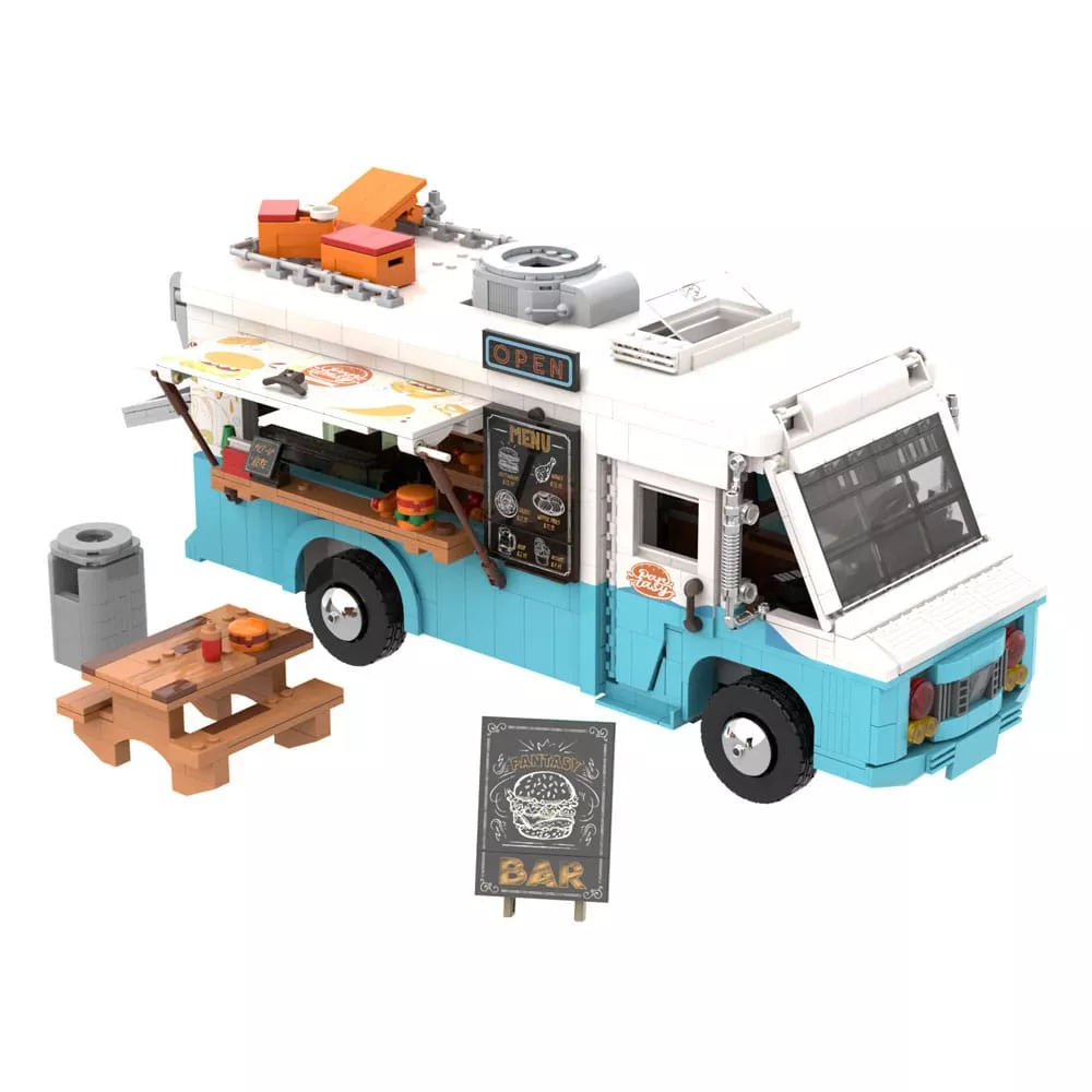 Original-Joyside Series Construction Set Retro Food Truck 19 cm Pantasy