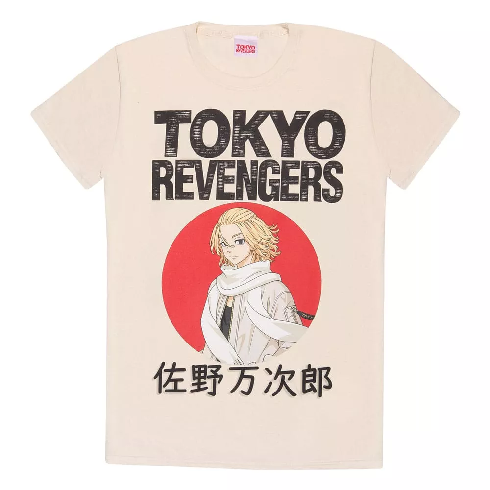 Tokyo Revengers T-Shirt Manjiro Sano Red Circle Size M Heroes Inc