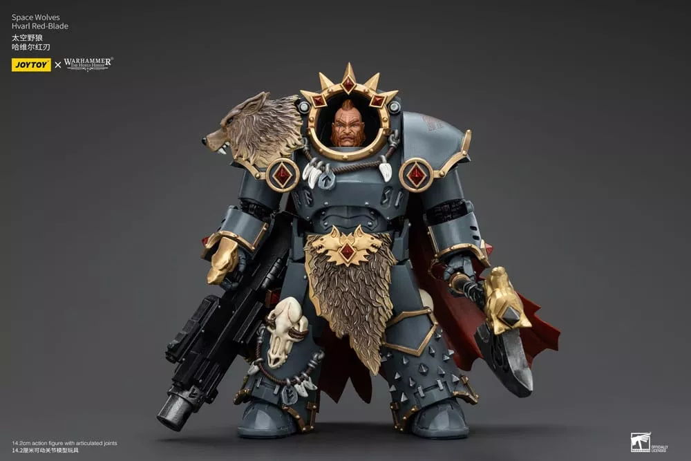 Warhammer The Horus Heresy Action Figure 1/18 Space Wolves Hvarl Red-Blade 14 cm Joy Toy (CN)