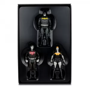 DC Direct Super Powers Action Figures Batman, Superman & Wonder Woman Black & White Accent Edition Gold Label 13 cm McFarlane Toys