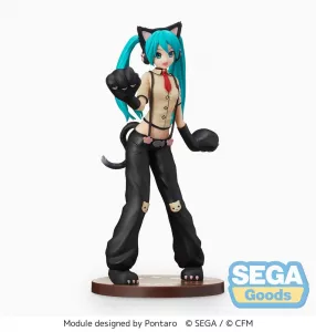 Hatsune Miku Project DIVA Arcade Future Tone SPM PVC Statue Hatsune Miku Kitty Cat 23 cm Sega